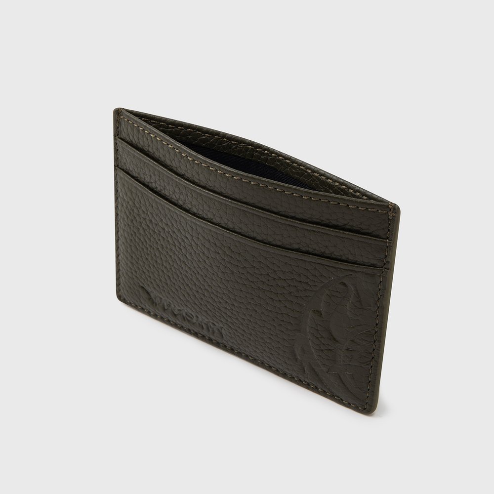 Кардхолдер YMKASHIX грубая кожа темно-зеленый