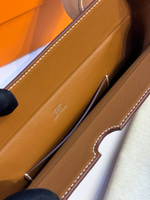 Коричневая мужская сумка Hermes Videpoches