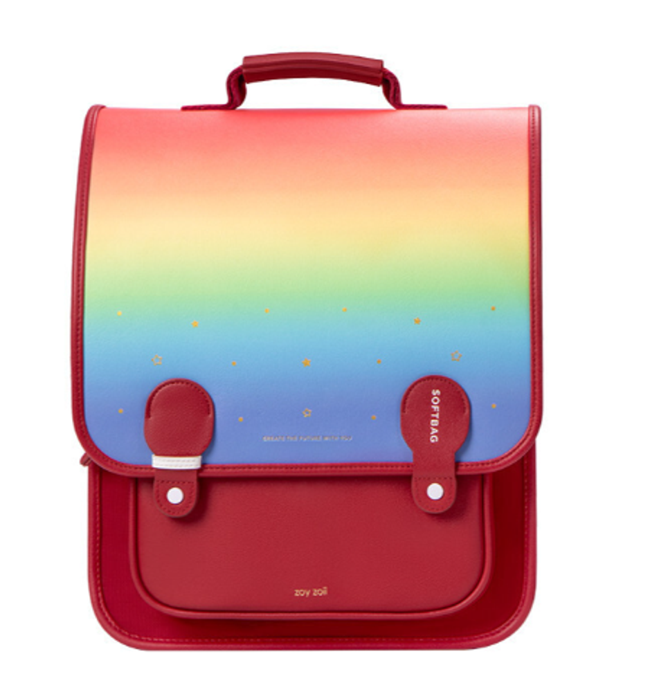 Ранец zoy zoii, retrobag &quot;Радуга&quot;, красный