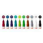 Набор маркеров Molotow ONE4ALL 127HS - 10шт Basic-Set 2 (2мм)