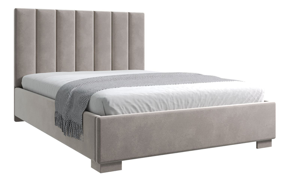 Кровать двуспальная, 140х200 Наоми светло-бежевый