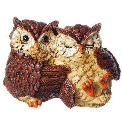 Фигурка декоративная Две совы, 5 см, в асс, Y4-3663