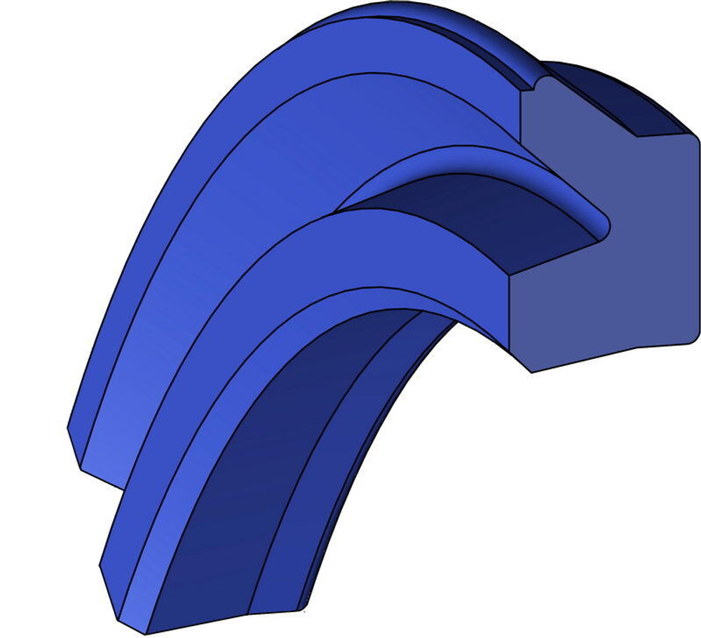 A807-080 PU Пневматическое уплотнение поршня 80-70-4,25