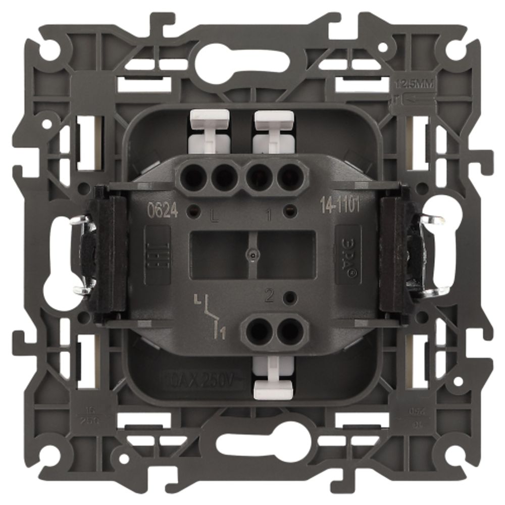 14-1101-02 ЭРА Выключатель, 10АХ-250В, IP20, Эра Elegance, сл.кость