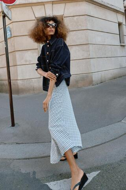 ZARA ДЖИНСОВАЯ КУРТКА Z1975, СИНИЙ