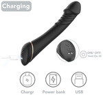 Черный вибратор для G-точки Hancock - 20,4 см (Цвет: черный)