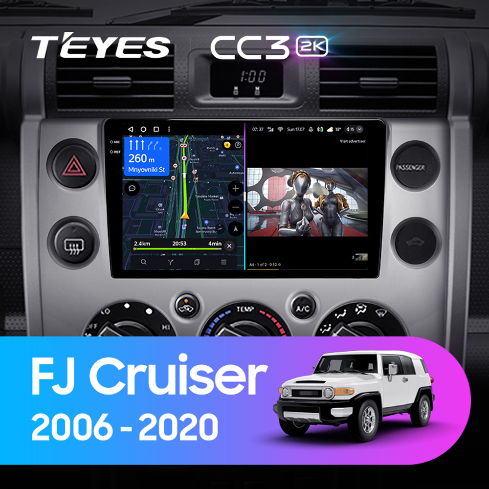 Teyes CC3 2K 9"для Toyota FJ Cruiser 2006-2020