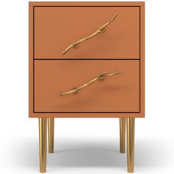 Тумба Арт Колор matte Стайл Голд Томленый оранжевый матовый