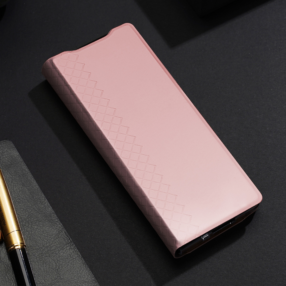 Чехол розового цвета с премиальной искусственной кожи от Dux Ducis для Samsung Galaxy Z Fold 6, серия Bril Series Case