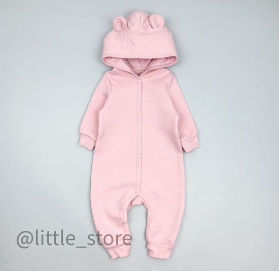 Комбинезон из капитония на кнопках, Розовый жемчуг