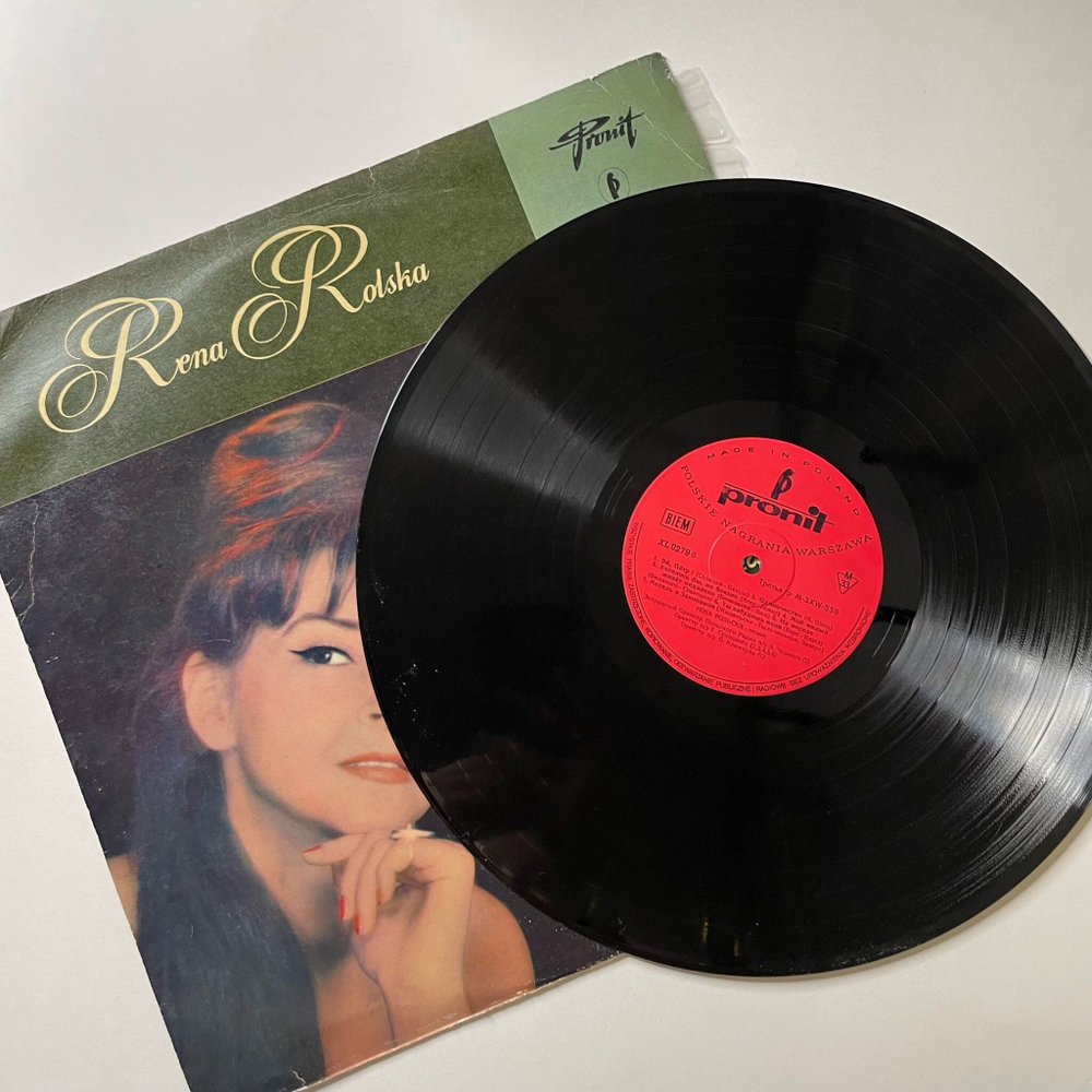 Винтажная виниловая пластинка LP Rena Rolska Kiedy Znow Zakwitna Biale Bzy (Польша 1966)