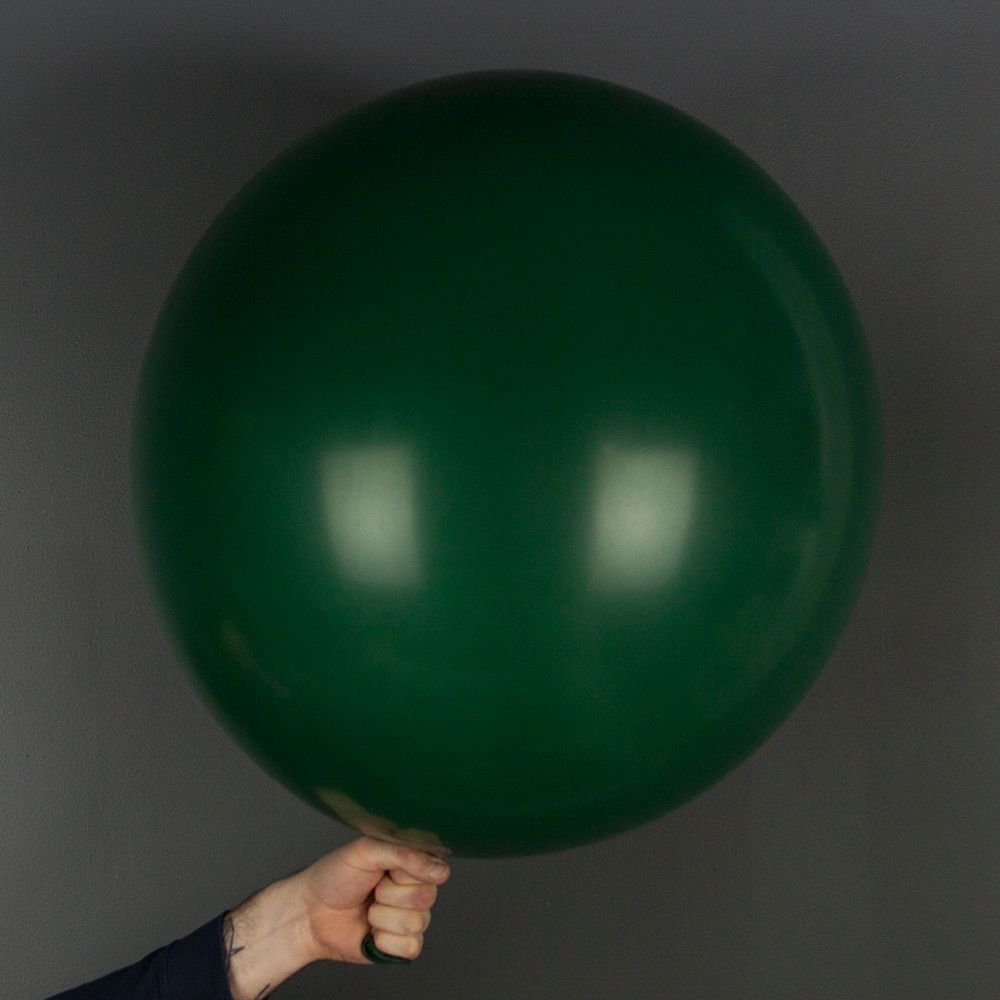 Шар (36''/91 см) Темно-зеленый, пастель, 1 шт.