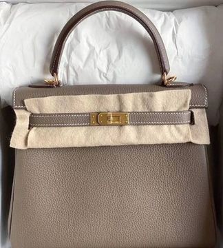 Сумка Hermes Kelly 25 Etoupe Togo Gold Hardware K