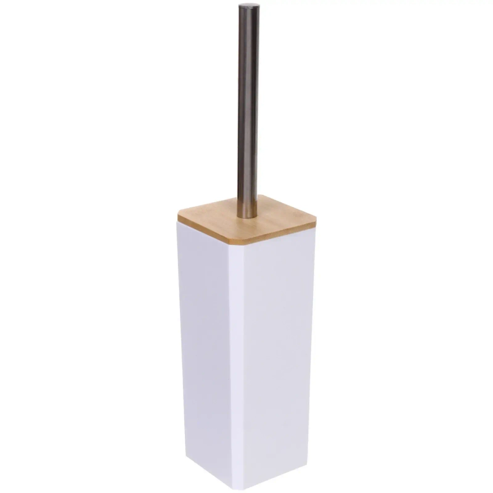 Ерш с высокой закрытой подставкой «Квадро» 38 см белый