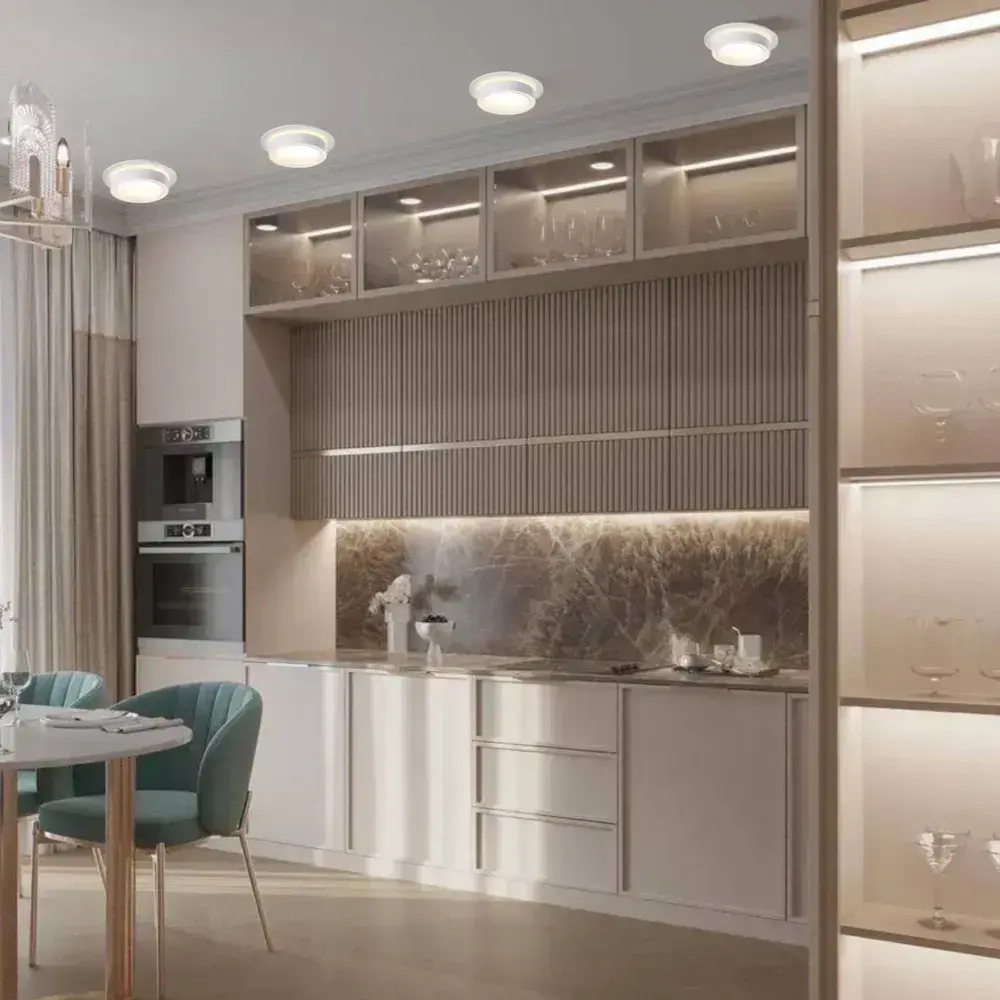 Светильник потолочный встраиваемый GX53, спот точечный белый светодиодный