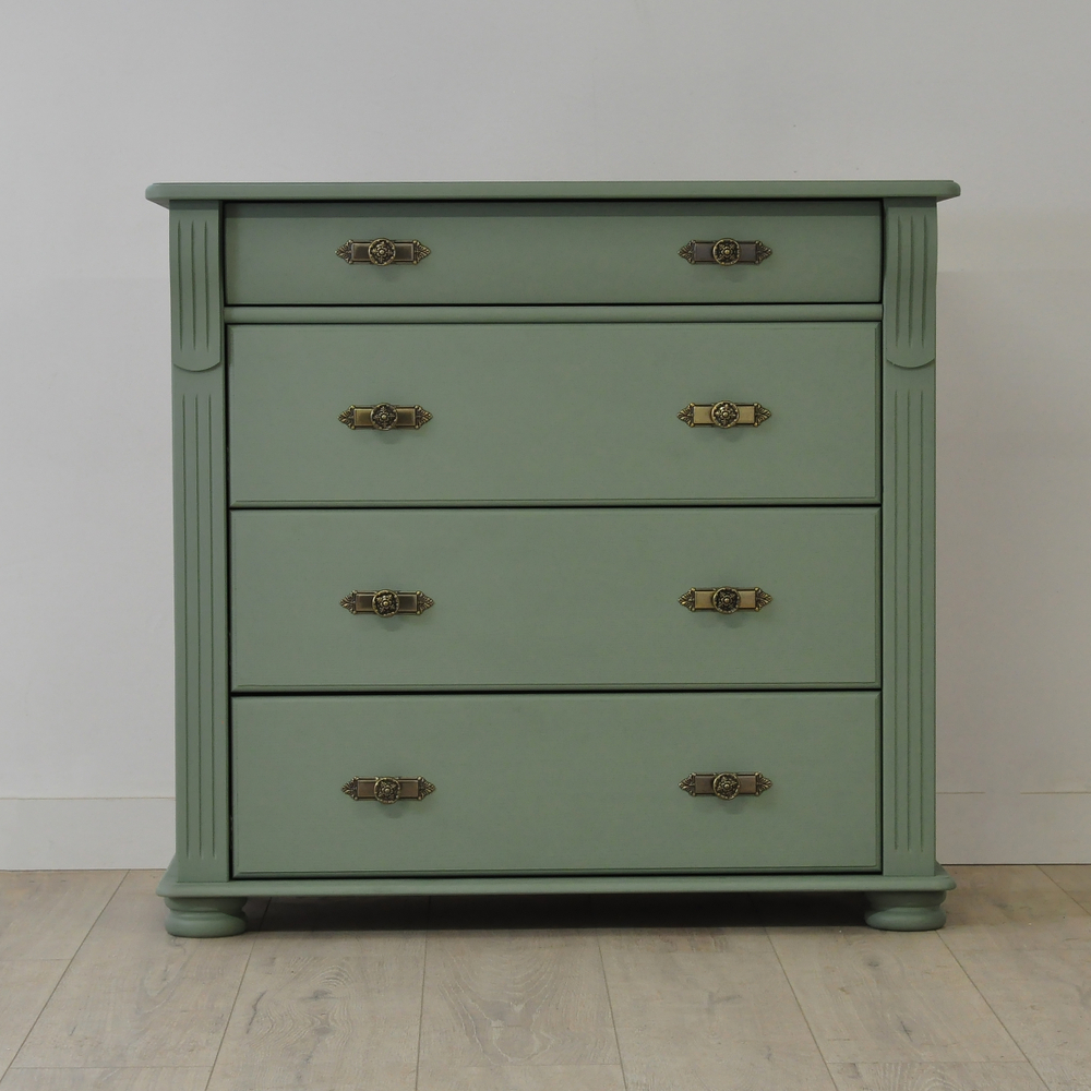 Комод 91х42х85, Susanna, с ящиками для одежды, деревянный, для детской, прихожей, спальни, массив сосны, в викторианском стиле, Dipriz