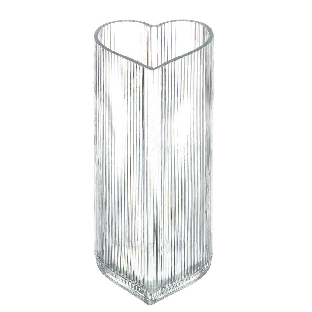 Ваза тм LADECOR "Сердце" 19х8,4 см, стекло