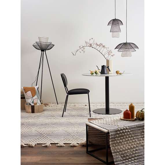 Светильник подвесной Vinger, Ø48х30 см, черный/серый/белый