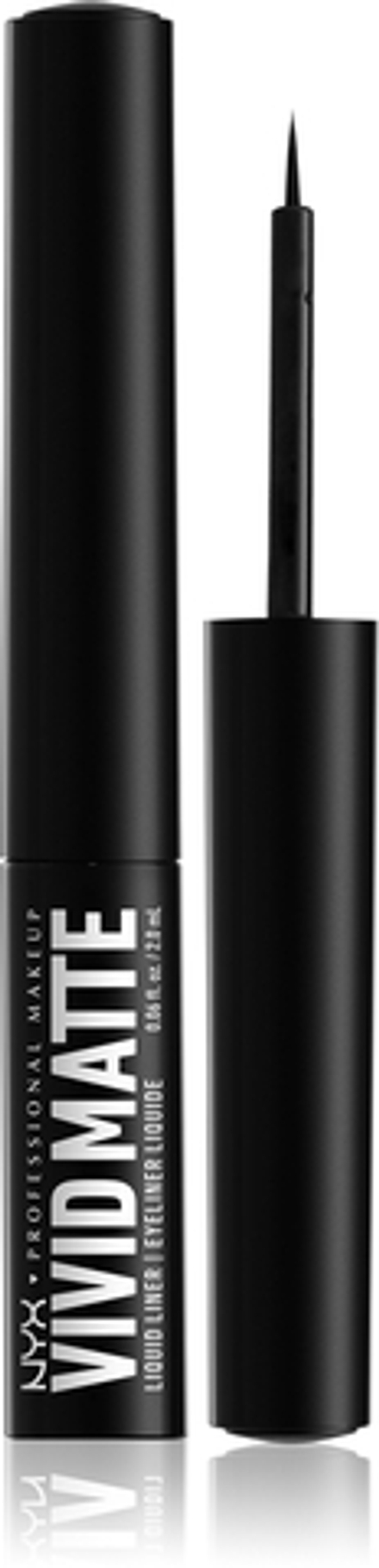 NYX Professional Makeup Vivid Matte - Подводка для глаз с матовым покрытием оттенок Black, 2 ml