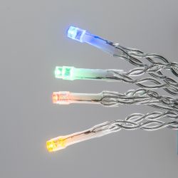 ULD-B50006-880-TTK MULTI IP44 Бахрома светодиодная с эффектом мерцания. 50м. Соединяемая. 880 светодиодов. Красный. синий. желтый. зеленый свет. Провод прозрачный. ТМ Uniel