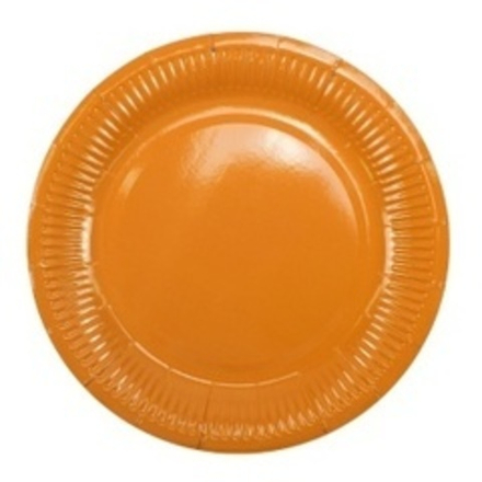 Тарелки бумажные ламинированные Orange 18 см, 6 шт.