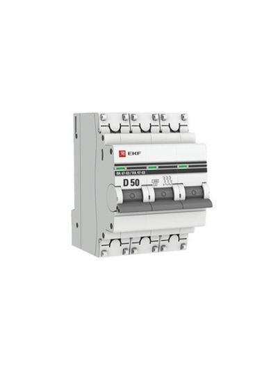 Выключатель автоматический модульный 3п D 50А 4.5кА ВА 47-63 PROxima EKF mcb4763-3-50D-pro