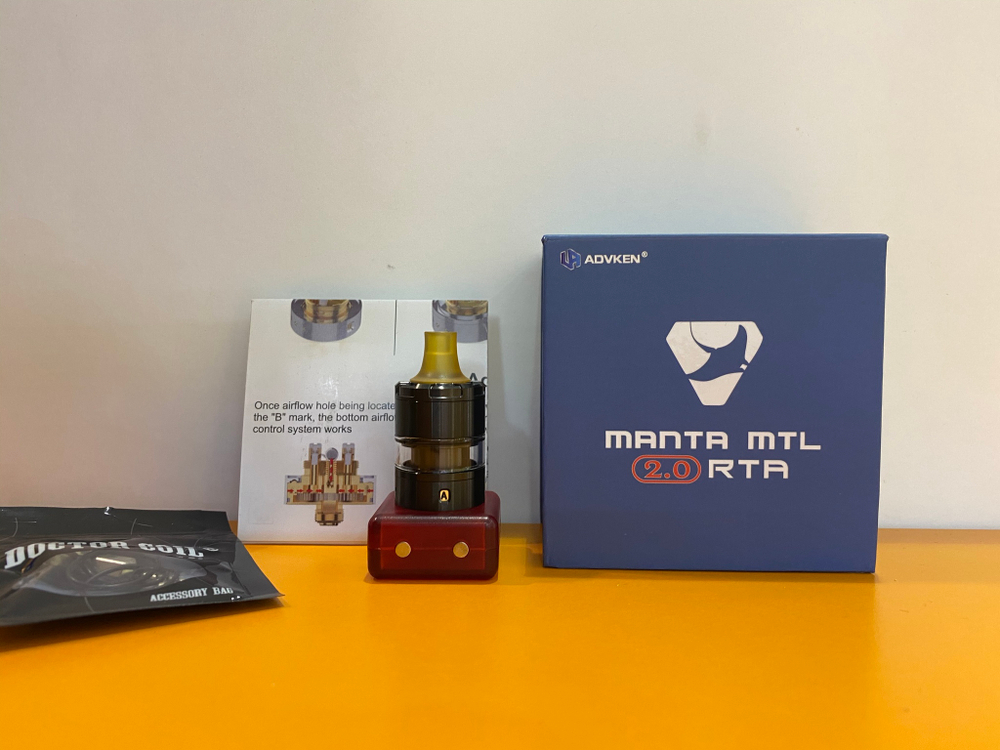 Бак MANTA V2 MTL RTA by ADVKEN 2мл