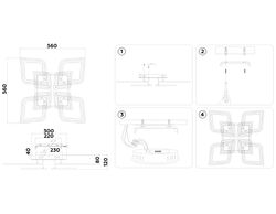 Ambrella Потолочный светодиодный светильник с пультом Original FA8912