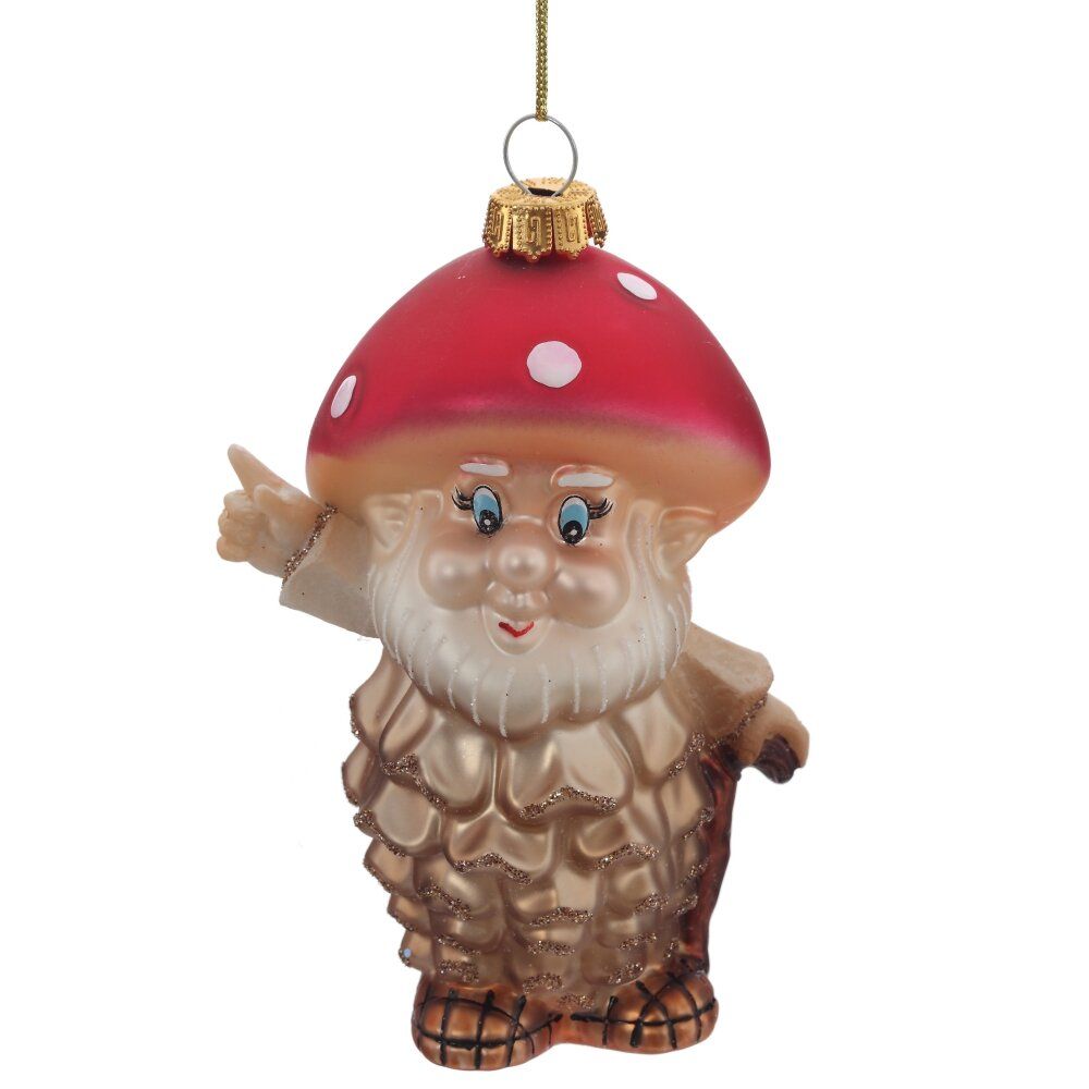 GAEM Украшение новогоднее "Гриб", L8,5 W6 H13 см