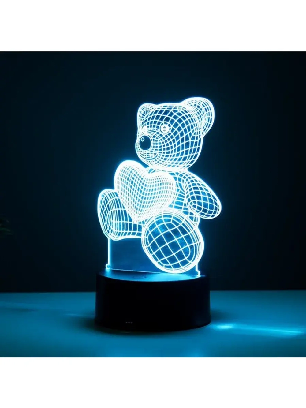 Светильник сенсорный «Мишутка» LED 7 цветов USB/от батареек