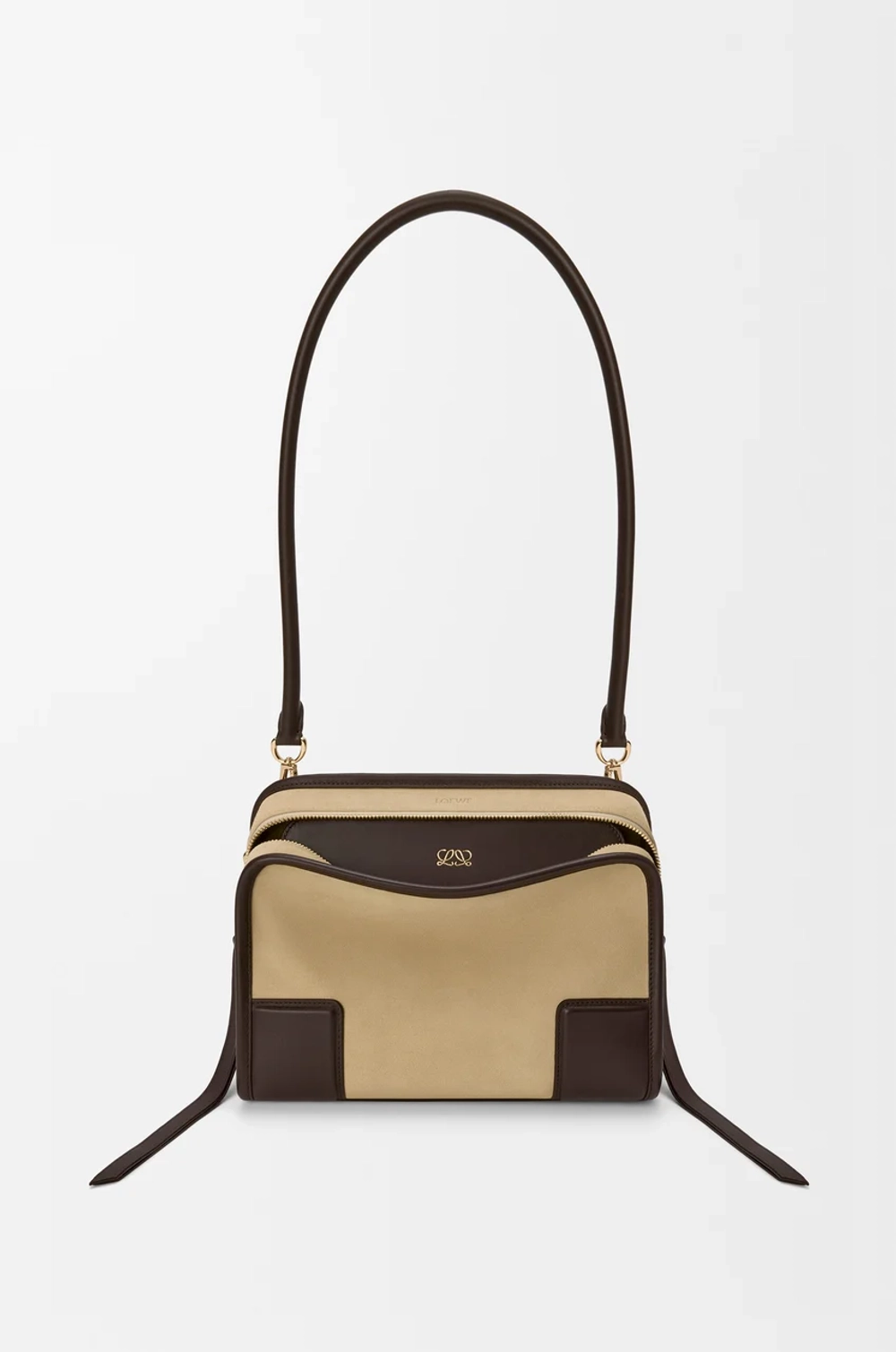Loewe Маленькая сумка Amazona 180 из мягкой телячьей кожи, шоколадный