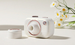 Белый вибростимулятор с вакуумом в форме фотоаппарата BeYourLover Alberta VX007H
