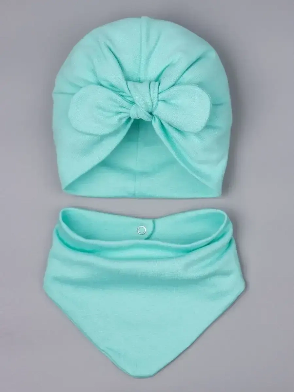 Чалма осенняя для девочки и снуд