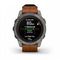 Умные часы Garmin FENIX 7 PRO Sapphire Solar титановый серый с коричневым кожаным ремешком