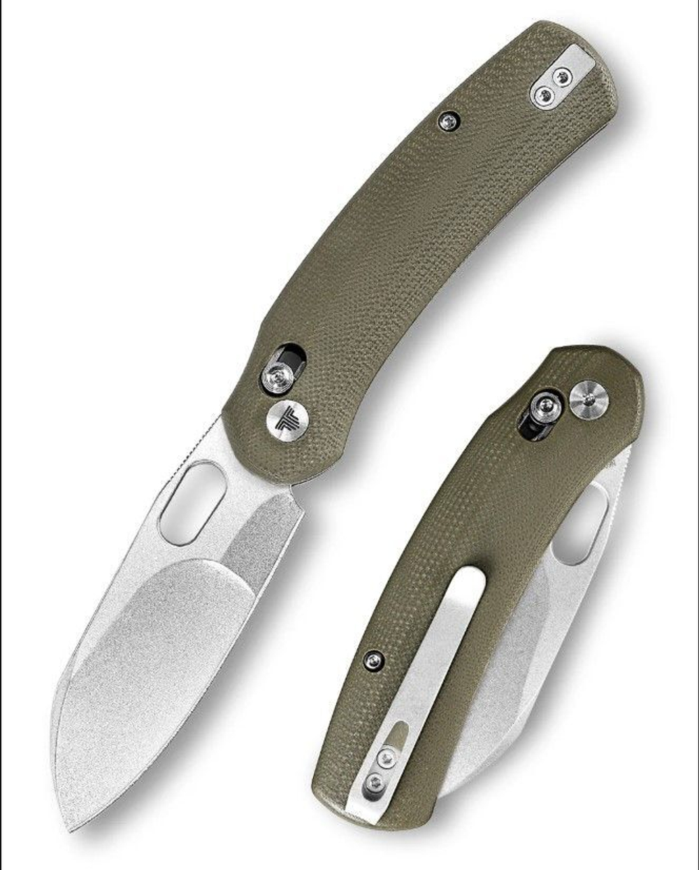 Складной туристический нож TRIVISA Lamb-03G клинок N690 рукоять G10 (зеленый)