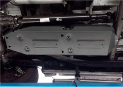 Защита топливного бака Rival для Volkswagen Amarok (V - 2.0D) 2010-2016/Volkswagen Amarok I рестайлинг (V - 2.0D; 3.0D) 2016-2019, штампованная, алюминий 6 мм, с крепежом, 2333.5821.1.6