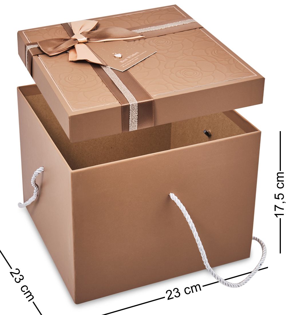 WF-195-B Набор коробок из 3 шт, коричневый