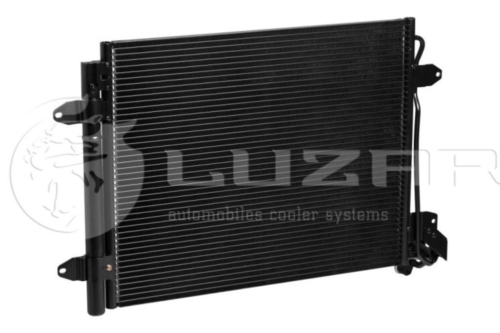 Радиатор кондиционера с ресивером Volkswagen Tiguan с 2008 г. (LUZAR)