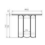 Стол обеденный кухонный Кордо из дуба