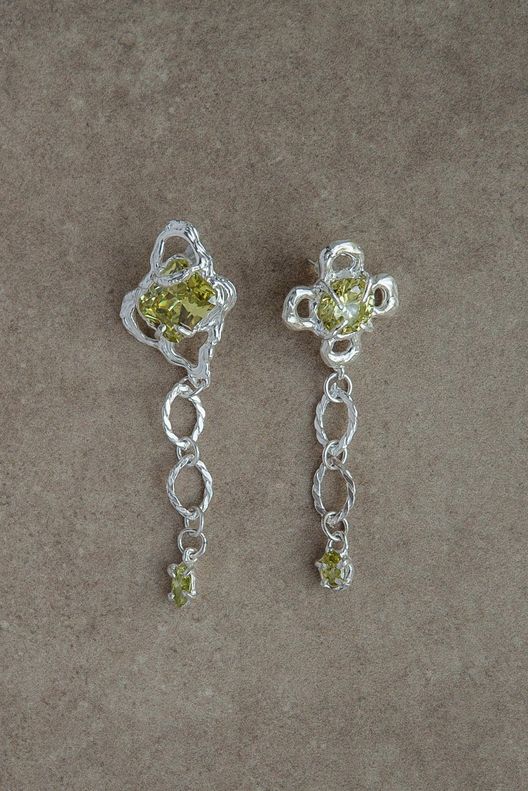 Серьги SPRING EARRINGS GREEN / Puntus