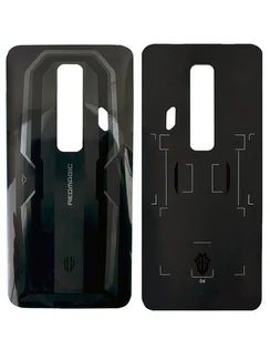 Задняя крышка для ZTE Nubia Red Magic 7 NX679J черная (Black) без стекла камеры