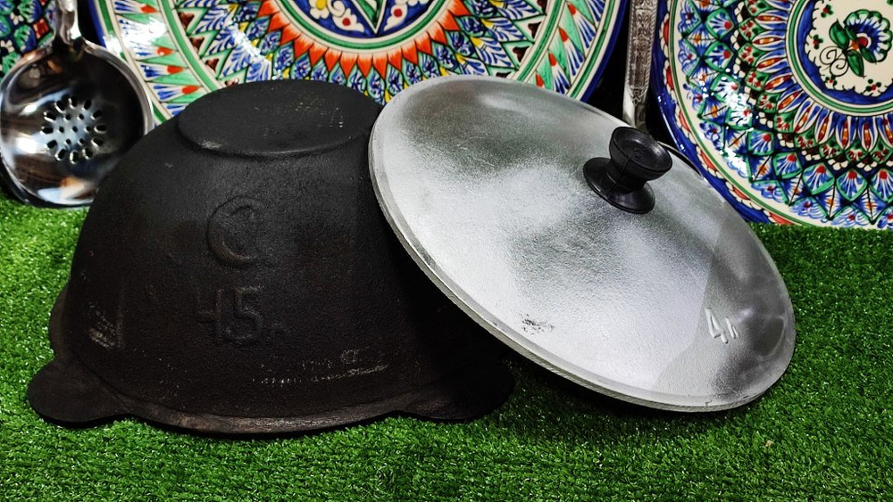 Казан чугунный 4 литра - плоское дно - Наманган