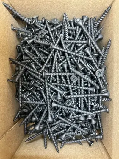 Саморезы по дереву 3.5х45 мм, черные фосфатированные, 1кг