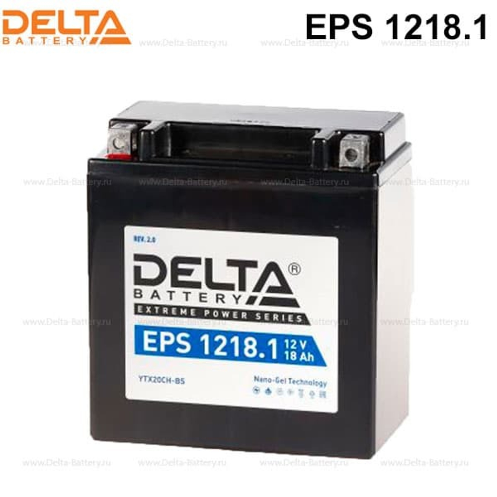 Аккумулятор Delta EPS 1218.1 (12V / 18Ah)  [YTX20CH-BS]