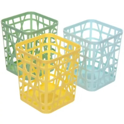 Подставка для столовых приборов пластиковая «Астория» 9*9*11см, микс цветов