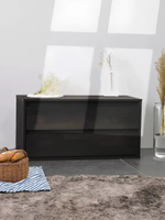 Комод Эдгар 70х28х35 см из дуба, черный