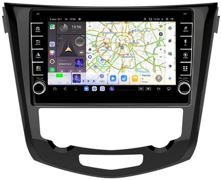 Магнитола для Nissan X-Trail T32, Qashqai J11 2014-2022 (поддержка автопарковки) - Carmedia OL-1668 (кнопки и крутилки) Android 13, TS20, 6+128Гб, CarPlay, 4G SIM-слот