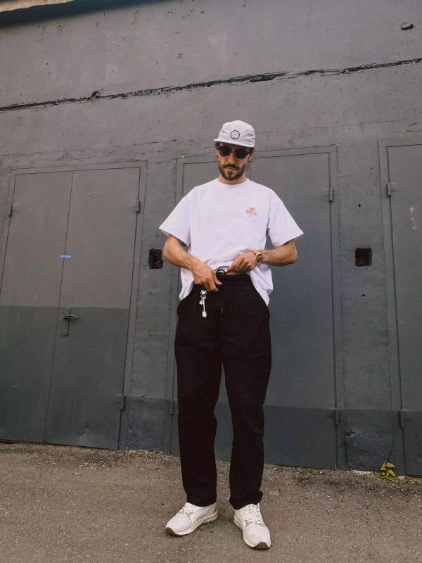 Брюки Workwear Twill Joggers Черные - фото 3