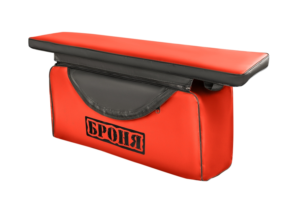 Накладки на банки комплект 91х25 БРОНЯ красный-черный