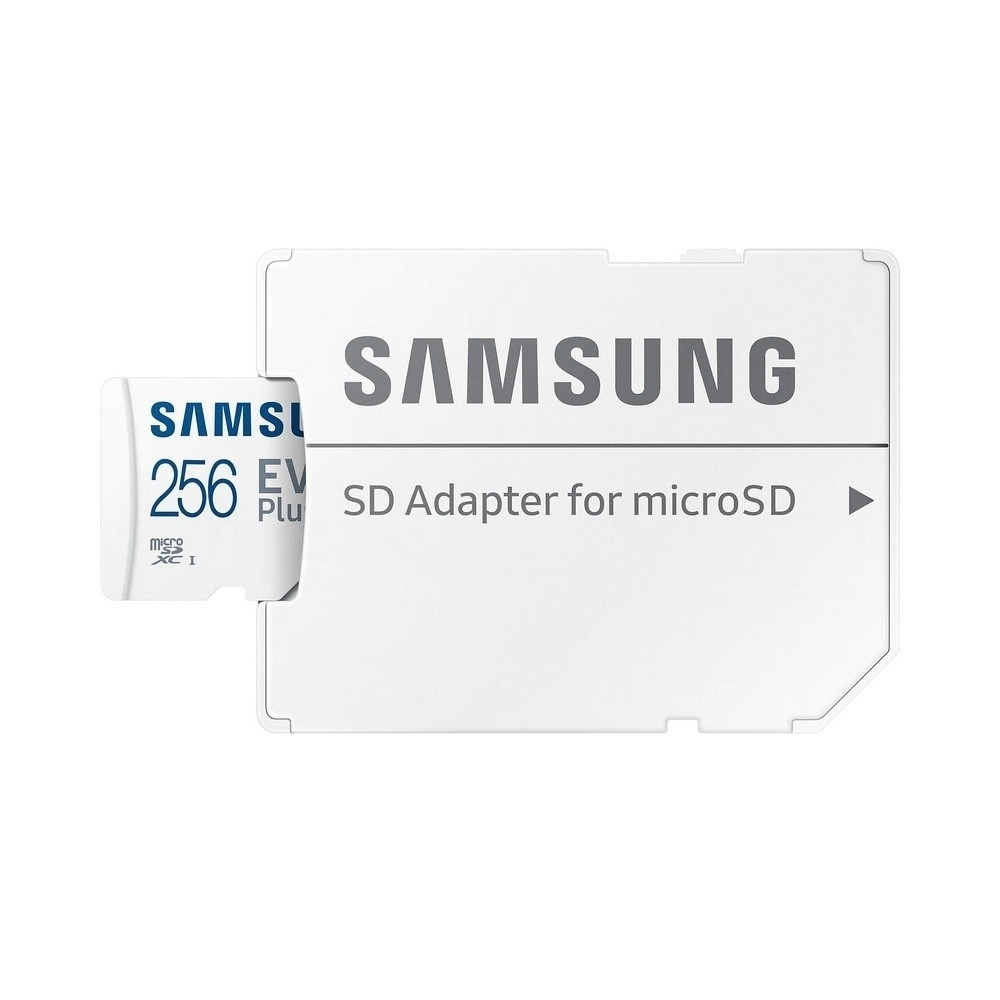 Micro SecureDigital 256GB Samsung EVO Plus Class 10, A2, V30, UHS-I (U3), W 90 МБ/с, R 130 МБ/с, [MB-MC256KA/KR][ MB-ME256KA/AM] адаптер на SD